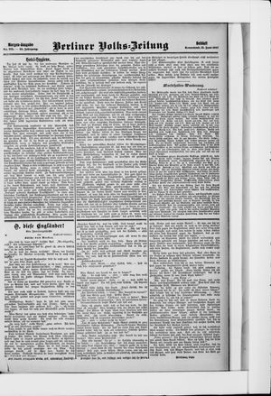Berliner Volkszeitung vom 15.06.1907