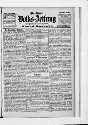 Berliner Volkszeitung on Jun 15, 1907