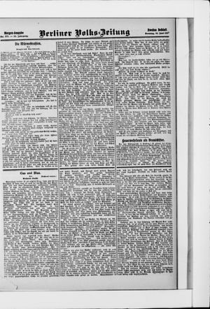 Berliner Volkszeitung vom 16.06.1907
