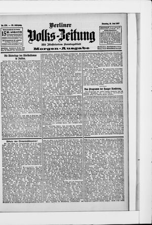 Berliner Volkszeitung vom 18.06.1907