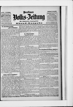 Berliner Volkszeitung vom 22.06.1907