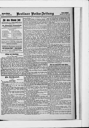 Berliner Volkszeitung vom 23.06.1907
