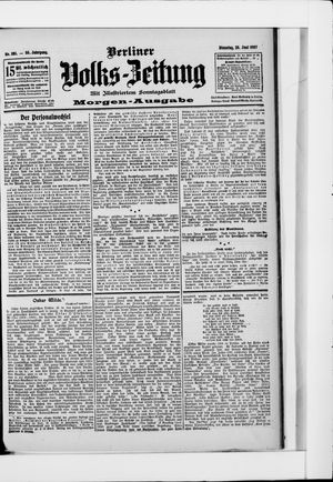 Berliner Volkszeitung vom 25.06.1907