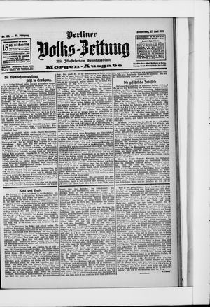 Berliner Volkszeitung vom 27.06.1907