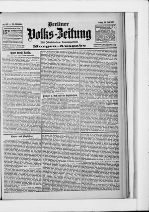 Berliner Volkszeitung vom 28.06.1907