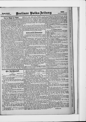 Berliner Volkszeitung vom 28.06.1907