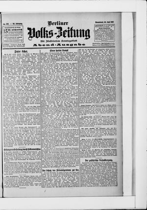 Berliner Volkszeitung on Jun 29, 1907