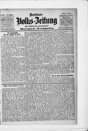 Berliner Volkszeitung vom 05.07.1907