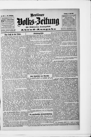 Berliner Volkszeitung vom 05.07.1907