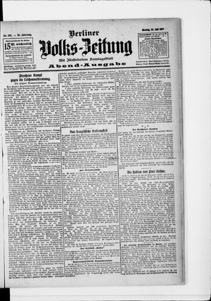 Berliner Volkszeitung vom 15.07.1907