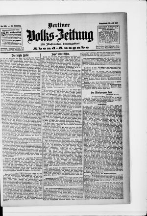 Berliner Volkszeitung on Jul 20, 1907
