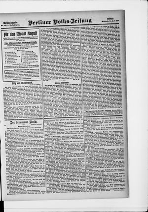 Berliner Volkszeitung vom 24.07.1907