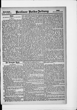 Berliner Volkszeitung vom 25.07.1907