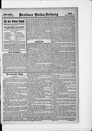 Berliner Volkszeitung vom 26.07.1907