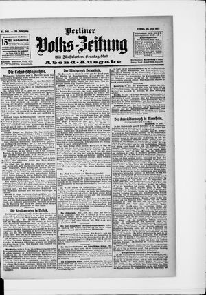 Berliner Volkszeitung vom 26.07.1907