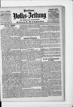 Berliner Volkszeitung vom 27.07.1907