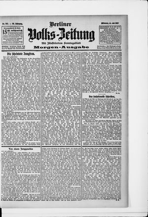 Berliner Volkszeitung vom 31.07.1907