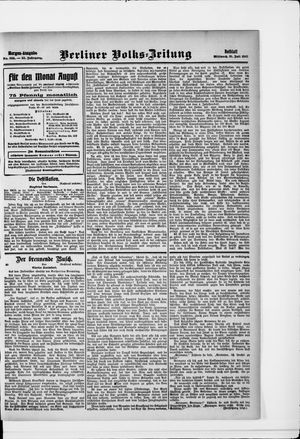 Berliner Volkszeitung vom 31.07.1907