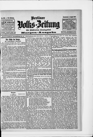 Berliner Volkszeitung vom 03.08.1907
