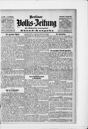 Berliner Volkszeitung vom 03.08.1907