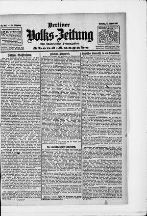 Berliner Volkszeitung vom 06.08.1907