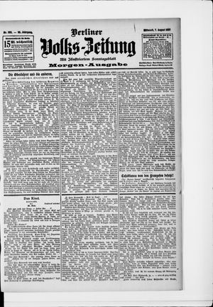 Berliner Volkszeitung vom 07.08.1907