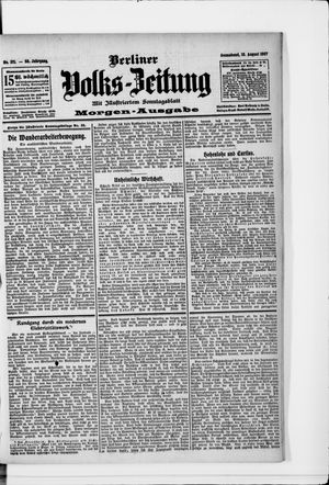 Berliner Volkszeitung vom 10.08.1907