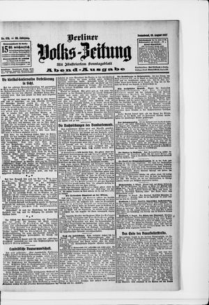 Berliner Volkszeitung vom 10.08.1907