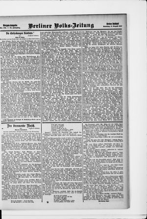Berliner Volkszeitung on Aug 11, 1907