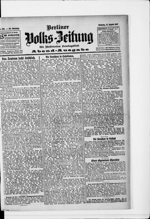 Berliner Volkszeitung vom 13.08.1907