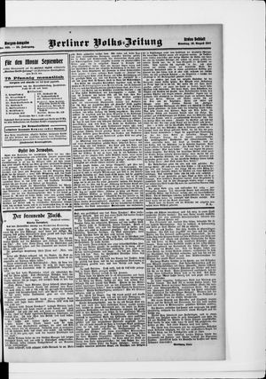 Berliner Volkszeitung vom 18.08.1907