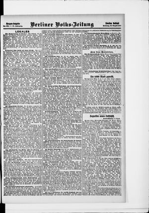 Berliner Volkszeitung vom 18.08.1907
