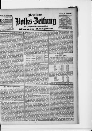 Berliner Volkszeitung vom 20.08.1907