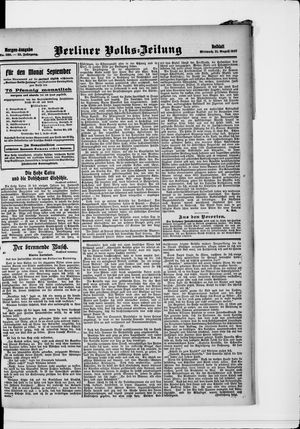 Berliner Volkszeitung vom 21.08.1907