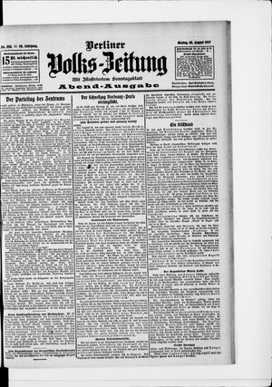 Berliner Volkszeitung vom 26.08.1907
