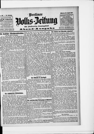 Berliner Volkszeitung vom 28.08.1907