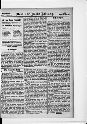 Berliner Volkszeitung vom 30.08.1907