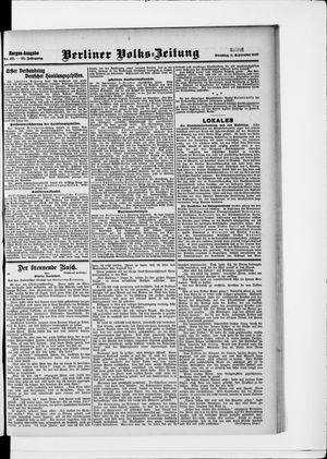 Berliner Volkszeitung vom 03.09.1907