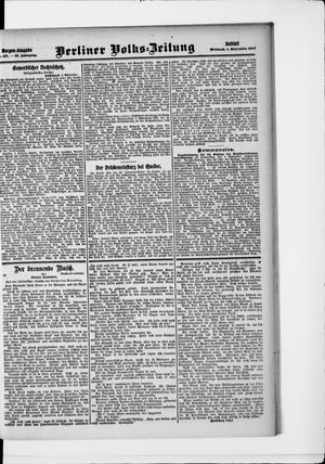 Berliner Volkszeitung vom 04.09.1907
