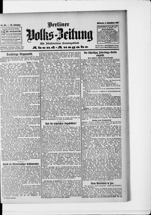 Berliner Volkszeitung vom 04.09.1907