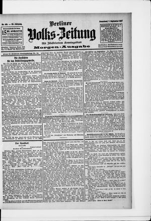 Berliner Volkszeitung vom 07.09.1907
