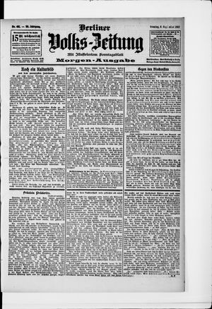 Berliner Volkszeitung vom 08.09.1907