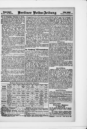 Berliner Volkszeitung vom 08.09.1907
