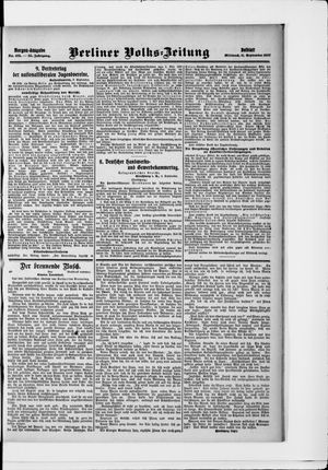 Berliner Volkszeitung vom 11.09.1907