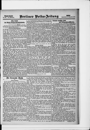 Berliner Volkszeitung vom 14.09.1907