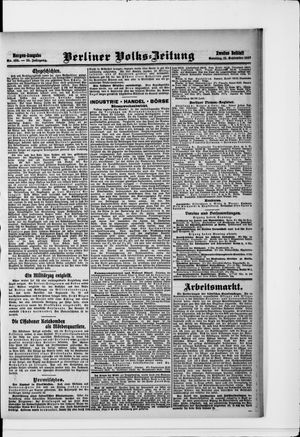 Berliner Volkszeitung on Sep 15, 1907