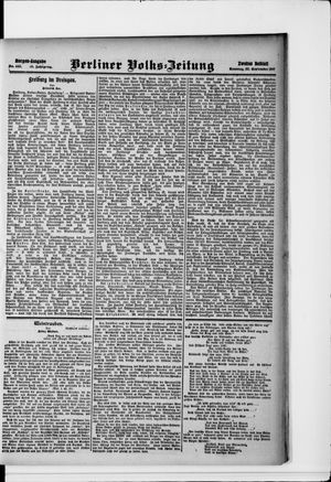 Berliner Volkszeitung on Sep 22, 1907