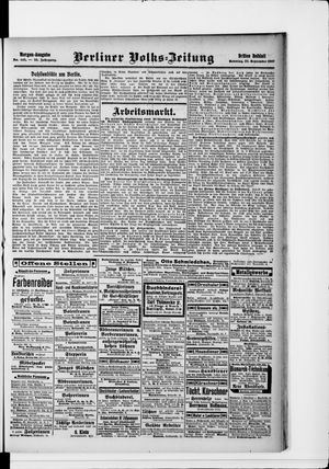Berliner Volkszeitung vom 22.09.1907