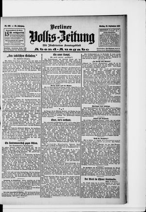 Berliner Volkszeitung vom 23.09.1907