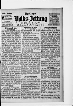 Berliner Volkszeitung vom 25.09.1907